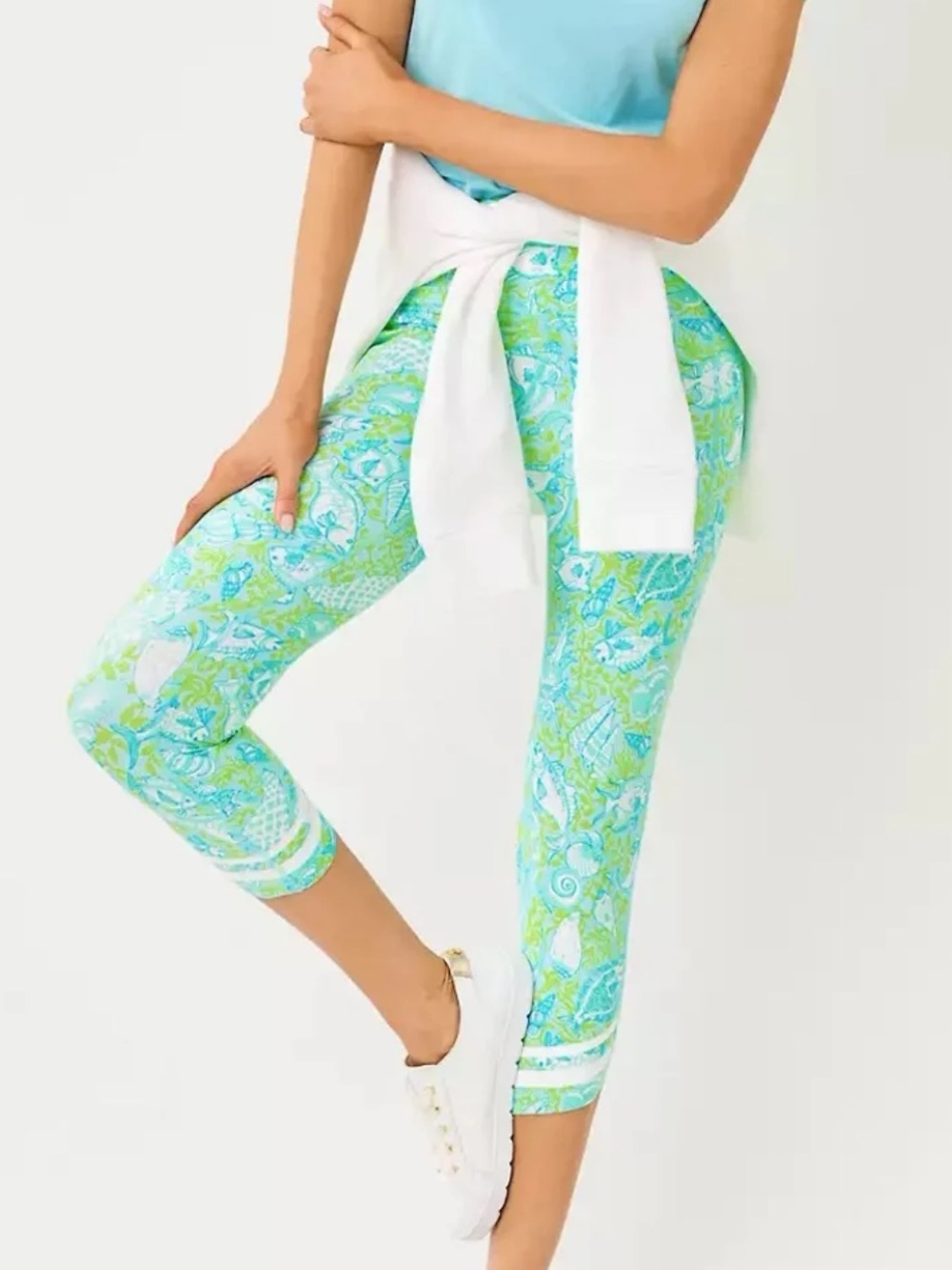 NWT Lilly Pulitzer UPF 50+ Luxletic 21" Weekender High Rise Crop Legging